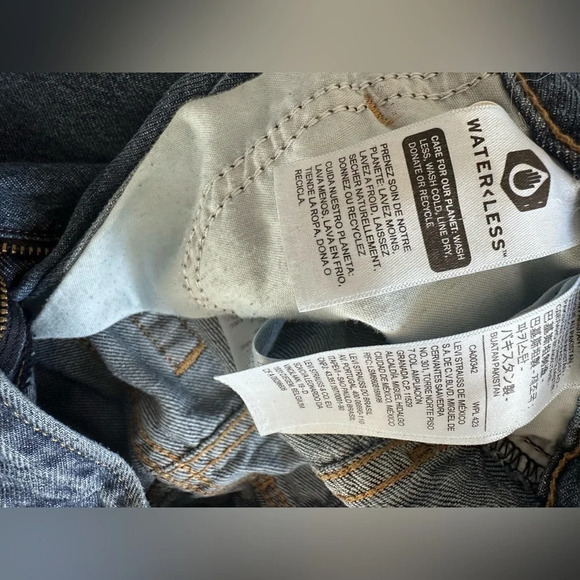 Levi’s High waisted wide leg straight cut Jeans, size 27 - Picture 6 of 7